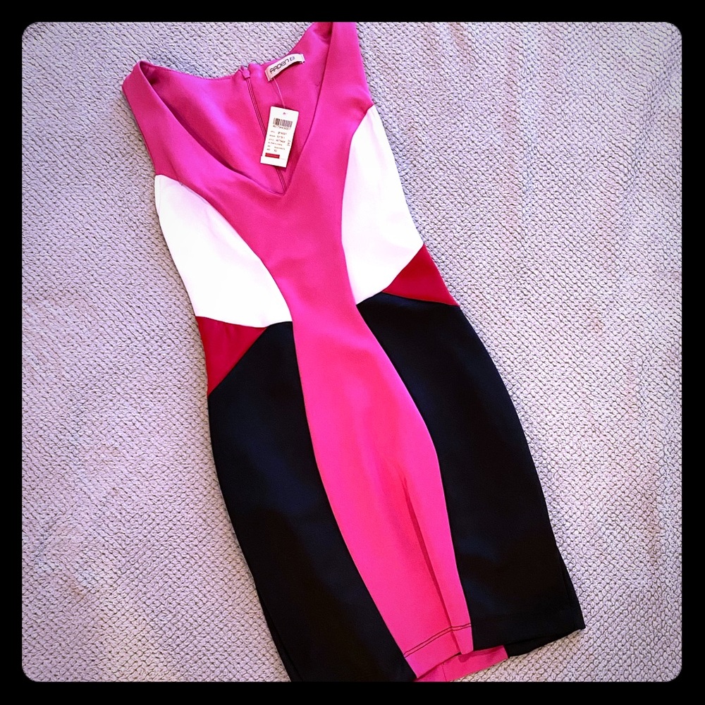 NWT Arden b mini cocktail dress xs pink black